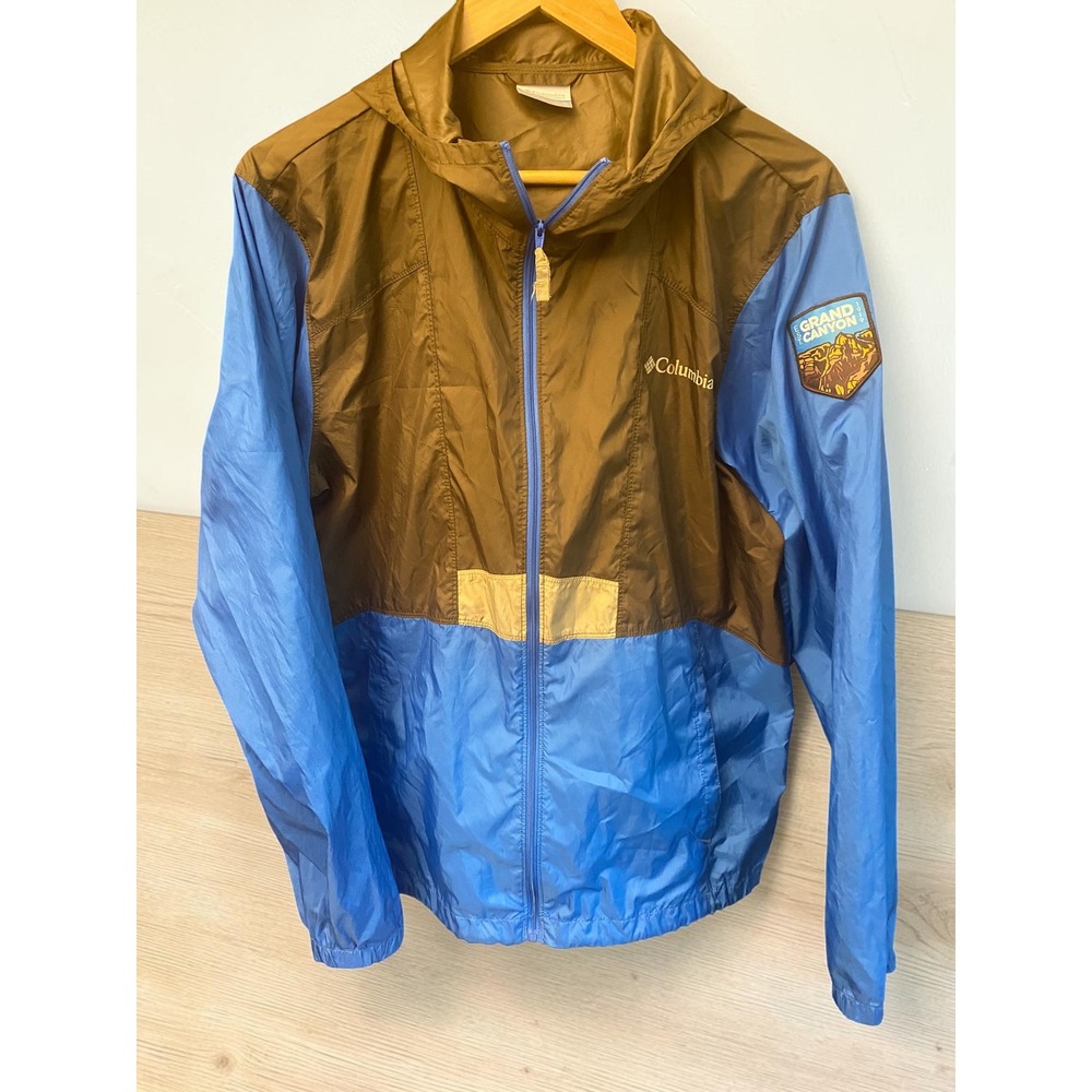 Columbia Grand Canyon Hooded Windbreaker full zip Jacket Men's Medium